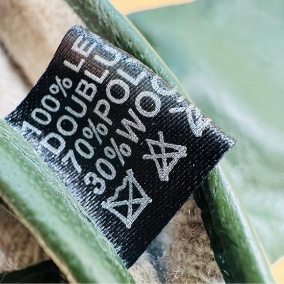 NWOT Forest Green Genuine Leather Gloves – Size Large - Picture 4 of 6